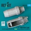 RESKIT RSU72-0237 F-15 Eagle/Strike Eagle (A,B,C,D,E early,J) F100-PW-220 closed exhaust nozzles for Fine Molds kit (3D Printed) 1/72